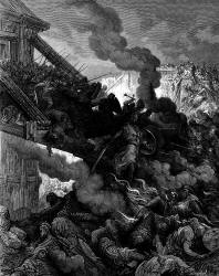 Gustave Dore - 'Godfrey enters Jerusalem' from ''History of the Crusades'' (1880), written by Joseph Francois Michaud