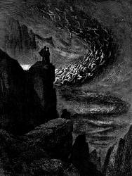 Gustave Dore - Illustration depicting Canto V, lines 32, 33 from ''Inferno'' (1887), written by Dante Alighieri