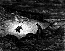 Gustave Dore - Illustration depicting Canto I, lines 29-32 from ''Inferno'' (1887), written by Dante Alighieri