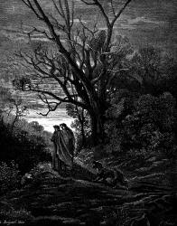 Gustave Dore - Illustration depicting Canto I, line 132 from ''Inferno'' (1887), written by Dante Alighieri