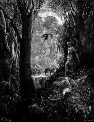 Gustave Dore - Illustration for Book IV, lines 247 of ''Paradise Lost'' (1887), written by John Milton