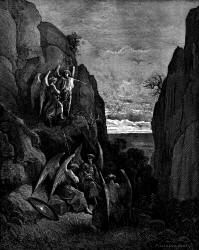 Gustave Dore - Illustration for Book IV, lines 589, 590 of ''Paradise Lost'' (1887), written by John Milton
