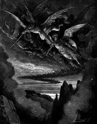Gustave Dore - Illustration for Book I, lines 344, 345 of ''Paradise Lost'' (1887), written by John Milton