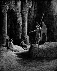 Gustave Dore - Illustration for Book II, lines 648, 649 of ''Paradise Lost'' (1887), written by John Milton