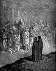 Gustave Dore - Illustration for Canto X, lines 74-76 'Purgatory' in ''Purgatory and Paradise'' (1889), written by Dante Alighieri