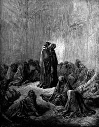 Gustave Dore - Illustration for Canto XIII, lines 55-57 'Purgatory' in ''Purgatory and Paradise'' (1889), written by Dante Alighieri