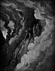 Gustave Dore - Illustration for Canto XVI, lines 32-35 'Purgatory' in ''Purgatory and Paradise'' (1889), written by Dante Alighieri