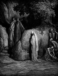 Gustave Dore - Illustration for Canto XXIII, lines 47-49 'Purgatory' in ''Purgatory and Paradise'' (1889), written by Dante Alighieri
