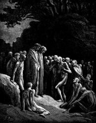 Gustave Dore - Illustration for Canto XXIV, lines 4-7 'Purgatory' in ''Purgatory and Paradise'' (1889), written by Dante Alighieri