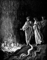 Gustave Dore - Illustration for Canto XXV, lines 117-119 'Purgatory' in ''Purgatory and Paradise'' (1889), written by Dante Alighieri