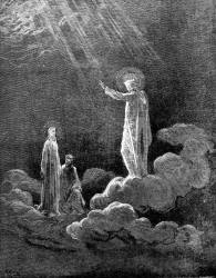 Gustave Dore - Illustration for Canto VIII, lines 60-62 of 'Paradise' in ''Purgatory and Paradise'' (1889), written by Dante Alighieri