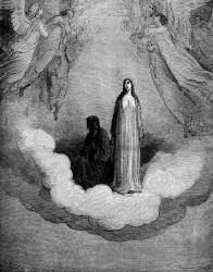 Gustave Dore - Illustration for Canto XXI, lines 1-3 of 'Paradise' in ''Purgatory and Paradise'' (1889), written by Dante Alighieri