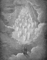 Gustave Dore - Illustration for Canto XXI, lines 28-31 of 'Paradise' in ''Purgatory and Paradise'' (1889), written by Dante Alighieri