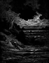 Gustave Dore - Illustration for Canto V, lines 123-125 'Purgatory' in ''Purgatory and Paradise'' (1889), written by Dante Alighieri