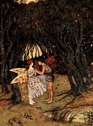 Ida Rentoul Outhwaite - 'Good-Bye to Potty' from ''The Enchanted Forest'' (1921)