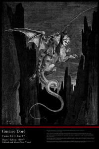 Fine Art Poster sample showing an image from ''Inferno'' (1887), written by Dante Alighieri and illustrated by Gustave Dore