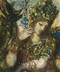 Detail from Gustave Moreau's ''Dream of the Orient; or, The Peri''