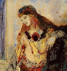 Detail from Gustave Moreau's ''La Toilette''