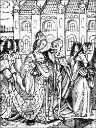 Hans Holbein - 'Die Kaiserin' ('The Empress') from ''Der Todten-Tantz'' (''The Dance of Death'')