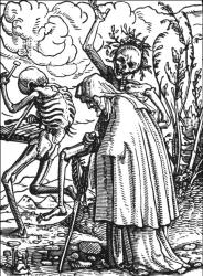 Hans Holbein - 'Das Alte Weib' ('The Aged Woman') from ''Der Todten-Tantz'' (''The Dance of Death'')