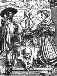 Hans Holbein - 'Wappen des Todes' ('The Escutcheon of Death') from ''Der Todten-Tantz'' (''The Dance of Death'')