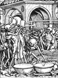 Hans Holbein - 'Uber die Begeine aller Menschen' ('The Charnel House') from ''Der Todten-Tantz'' (''The Dance of Death'')