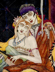 Detail from Harry Clarke's ''La Belle Dame Sans Merci''