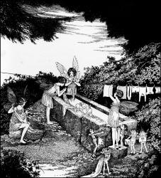 Ida Rentoul Outhwaite - 'Washed their gossamer frocks in dew' from ''Fairyland'' (1926)