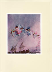 Greeting Card sample showing image of an illustration from ''The Little Fairy Sister'' (1923), illustrated by Ida Rentoul Outhwaite