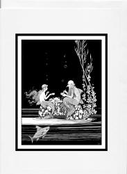 Greeting Card sample showing image of an illustration from ''The Little Fairy Sister'' (1923), illustrated by Ida Rentoul Outhwaite
