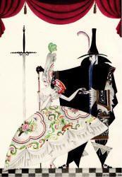 Kay Nielsen - colour illustration for 'Bluebeard' from ''Red Magic'' (1930)