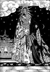 Kay Nielsen - one of sixteen monotone illustrations for 'Aladdin and the Wonderful Lamp' from ''Red Magic'' (1930)