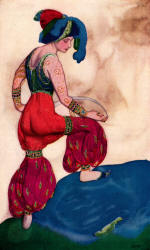 A Leon Bakst illustration from ''Serge de Diaghileff's Ballet Russe''