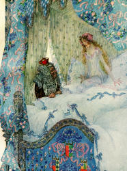 Heinrich Lefler and Joseph Urban - 'Die Prinzessin auf der Erbse' ('The Princess and the Pea') from ''Andersen Kalender'' (1911)