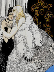 Detail from Kay Nielsen's 'The Lad in the Bear's skin and the King of Arabia's daughter' for ''East of the Sun and West of the Moon''