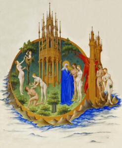 Depiction of the Garden of Eden from ''Tr�s Riches Heures'' of John, Duke of Berry