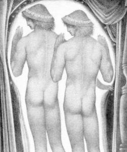 Vernon Hill - Detail of 'The Wife of Usher's Well' from ''Ballads Weird and Wonderful'' (1912)
