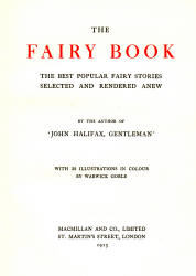 Title Page of 'The Fairy Book' (1913), illustrated by Warwick Goble