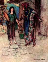 Warwick Goble - 'Griselda and the Duke' from ''The Complete Poetical Works of Geoffrey Chaucer'' (1912)