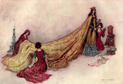 Warwick Goble - 'Griselda robed in the Cloth of Gold' from ''The Complete Poetical Works of Geoffrey Chaucer'' (1912)