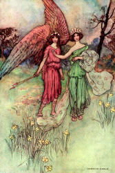 Warwick Goble - 'Alceste and the God of Love' from ''The Complete Poetical Works of Geoffrey Chaucer'' (1912)