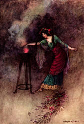 Warwick Goble - 'Medea' from ''The Complete Poetical Works of Geoffrey Chaucer'' (1912)