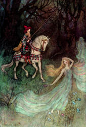 Warwick Goble - 'An Elf Queen will I verily love' from ''The Complete Poetical Works of Geoffrey Chaucer'' (1912)