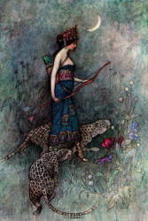 Warwick Goble - 'Zenobia' from ''The Complete Poetical Works of Geoffrey Chaucer'' (1912)