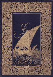 Cover of 'The Complete Poetical Works of Geoffrey Chaucer' (1912), illustrated by Warwick Goble