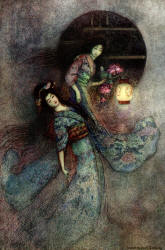 A Warwick Goble illustration from ''Green Willow and other Japanese Fairy Tales''