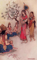 Warwick Goble - 'Damayanti choosing a Husband' from ''Indian Myth and Legend'' (1913)
