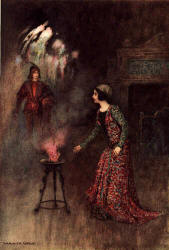 Warwick Goble - 'The Prince appearing to Nella' from ''Stories from the Pentamerone'' (1911)