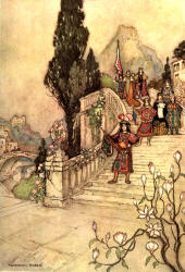 Warwick Goble - 'The Royal Proclamation' from ''Stories from the Pentamerone'' (1911)