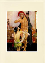 Greeting Card sample showing a William Russell Flint illustration from ''The Odyssey of Homer'' (1924)